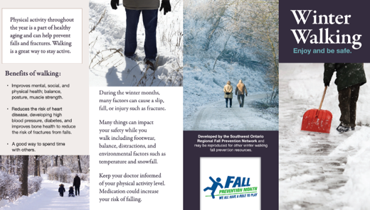 Safe Winter Walking brochure